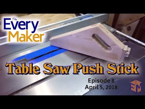 Adjustable Table Saw Push Stick